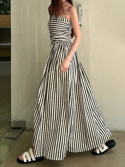 Women'S Vacation Striped Printed Dress