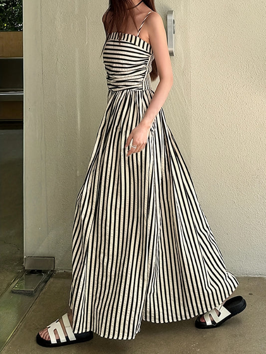 Women'S Vacation Striped Printed Dress